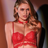 Soutien-gorge &agrave; armatures non-pr&eacute;form&eacute; Miaou, Rouge