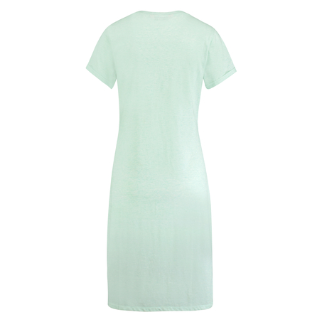 Chemise de nuit col en V, Bleu