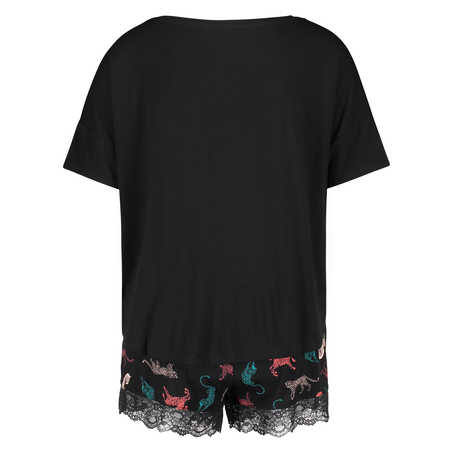 Ensemble de pyjama court, Noir