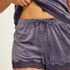 Shorts aus Velours mit Spitze, Lila