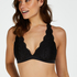 Halter Bralette Racerback, Schwarz