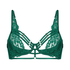 Soutien-gorge rembourré demi-bonnet à armatures longline Iggy, Vert