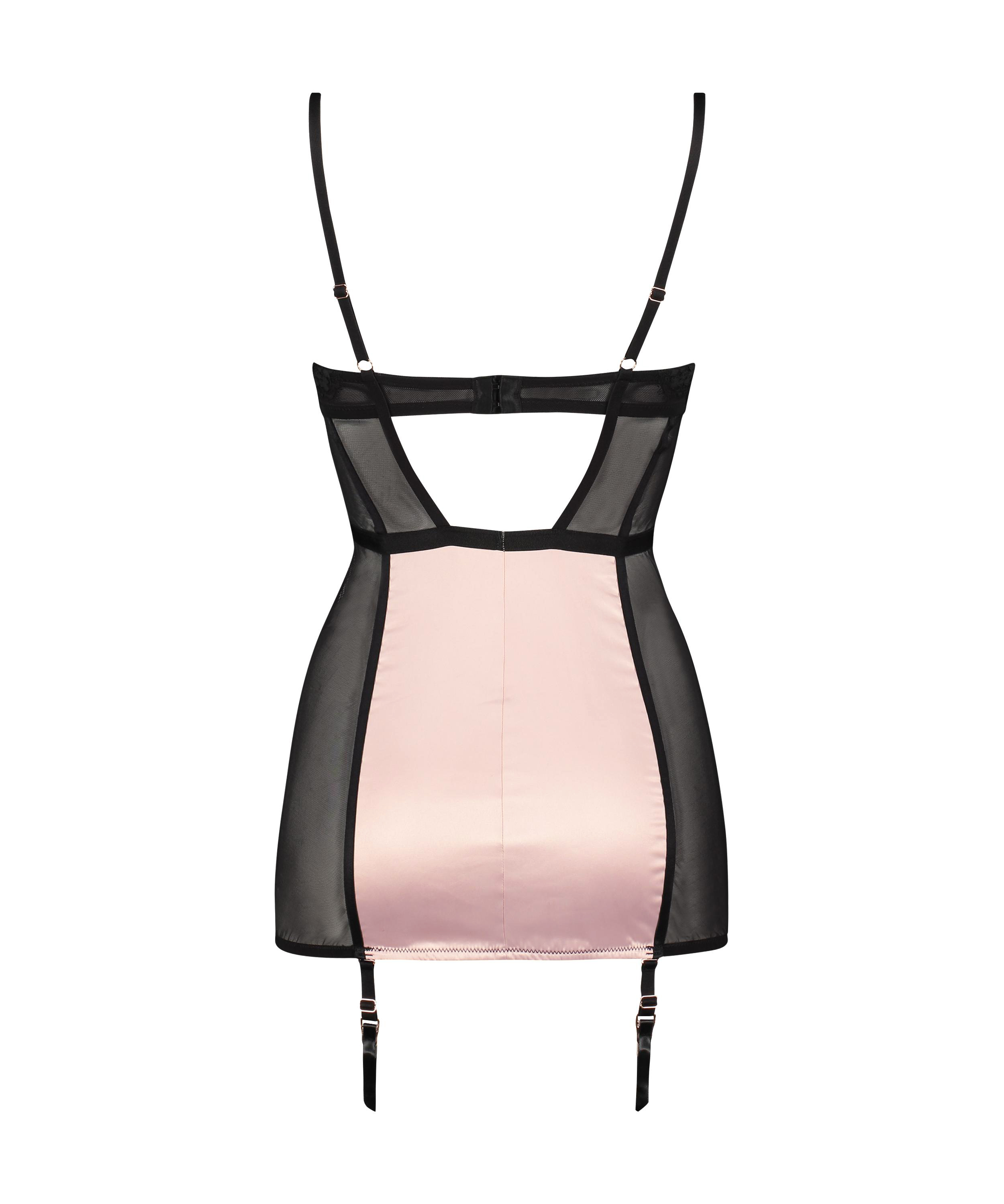 Vorgeformtes Bügel-Slipdress Amelia, Schwarz, main