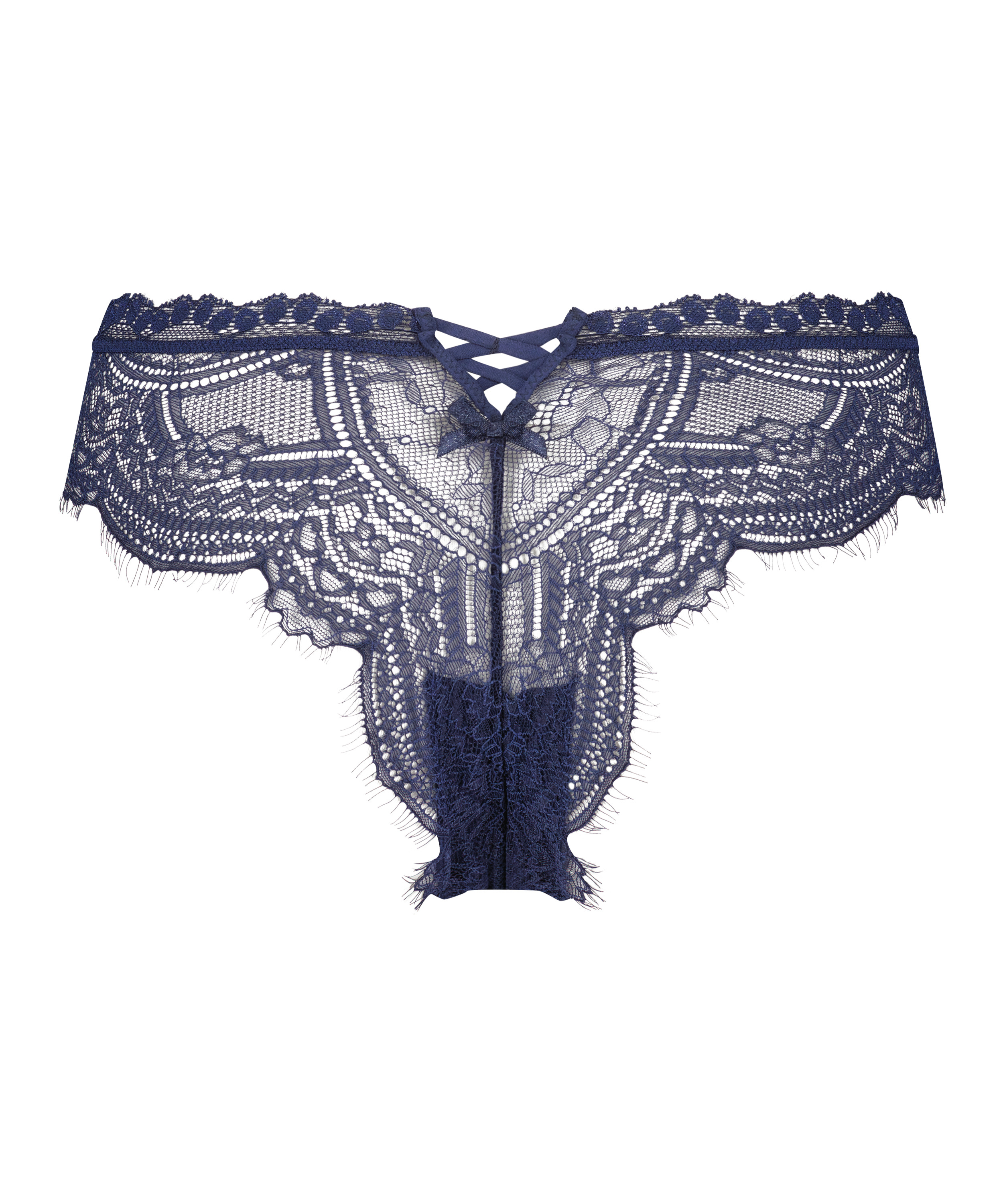 Slip brésilien Milena, Bleu, main