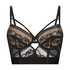 Soutien-gorge à armatures préformé longline Cleo, Noir