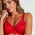 Soutien-gorge à armatures non-préformé minimiseur Nina, Rouge