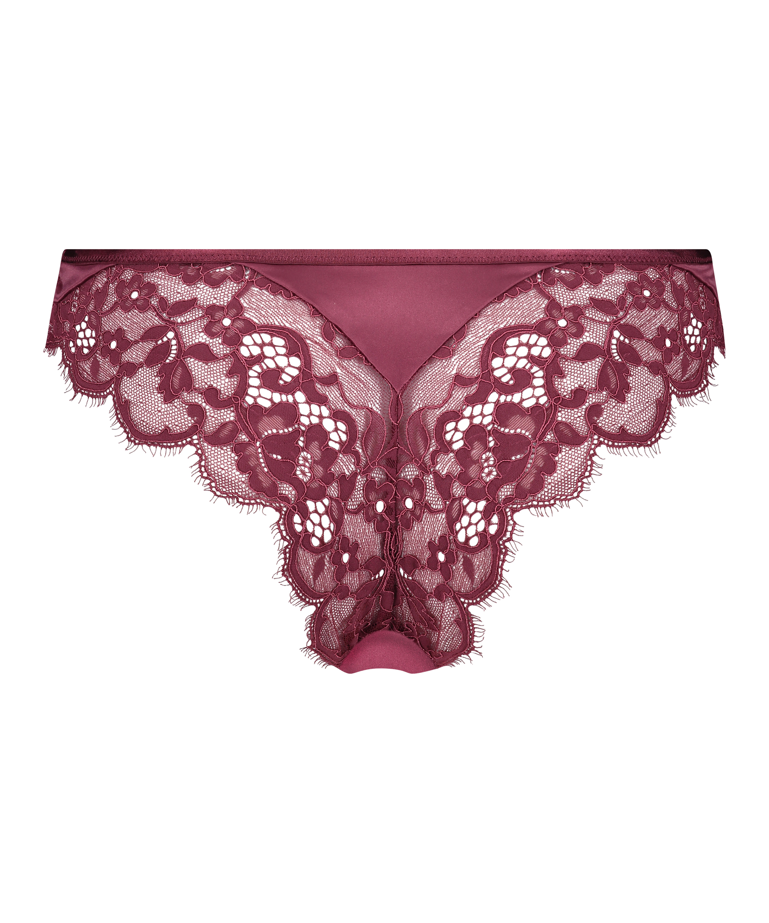 Slip br&eacute;silien Poppy, Rouge, main