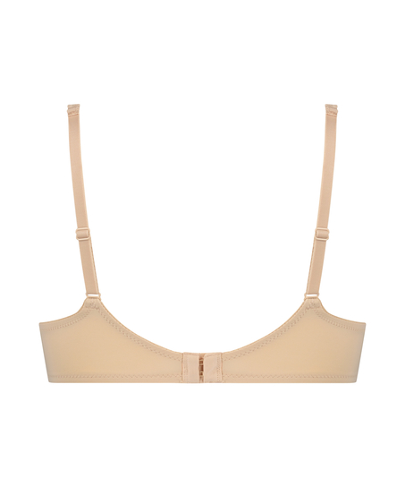 Vorgeformter Bügel-BH, Satin Fleece, Beige