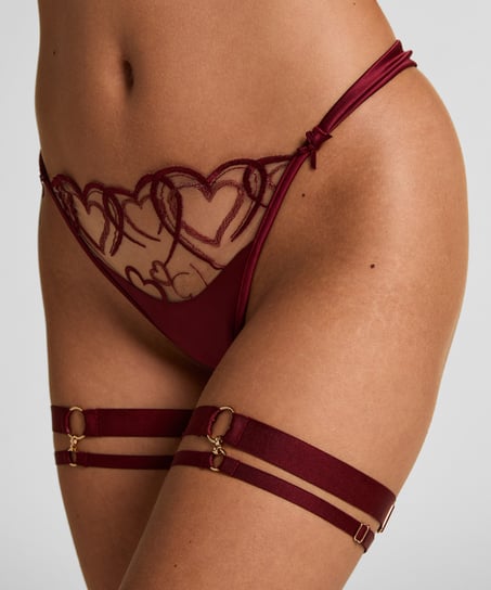 Elastische Strumpfhalter, Rot