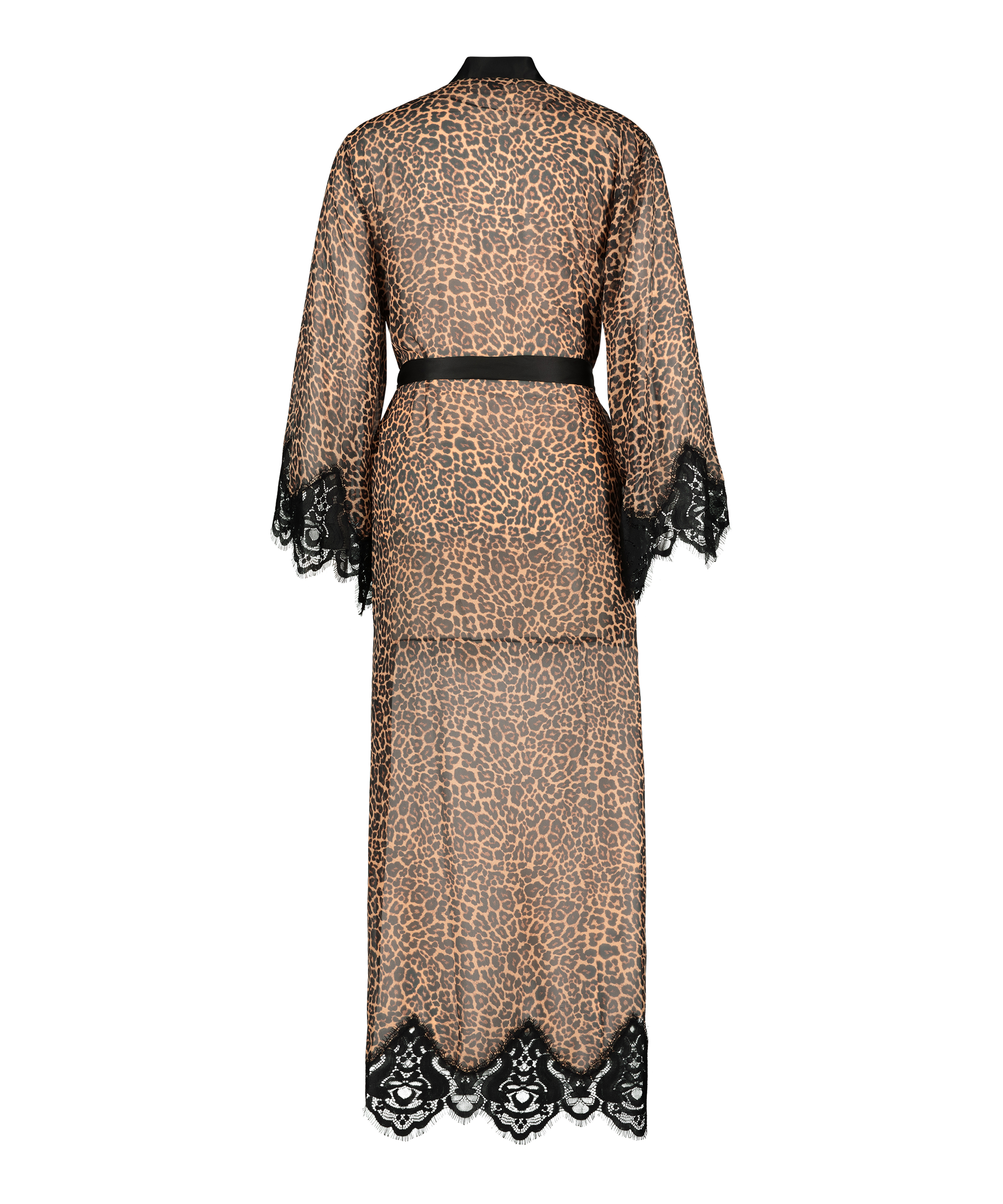 Kimono en mousseline, Noir, main