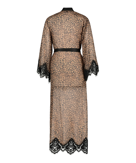 Kimono en mousseline, Noir