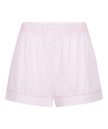Gewebte Pyjama-Shorts, Rose