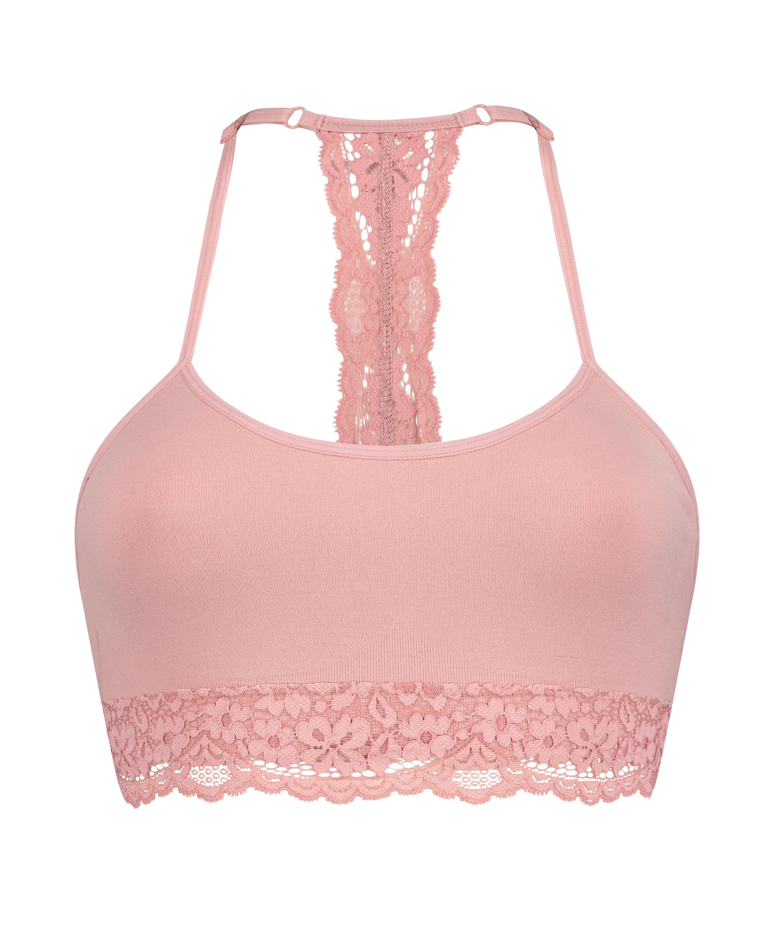 Brassi&egrave;re sans couture Marine, Rose, main