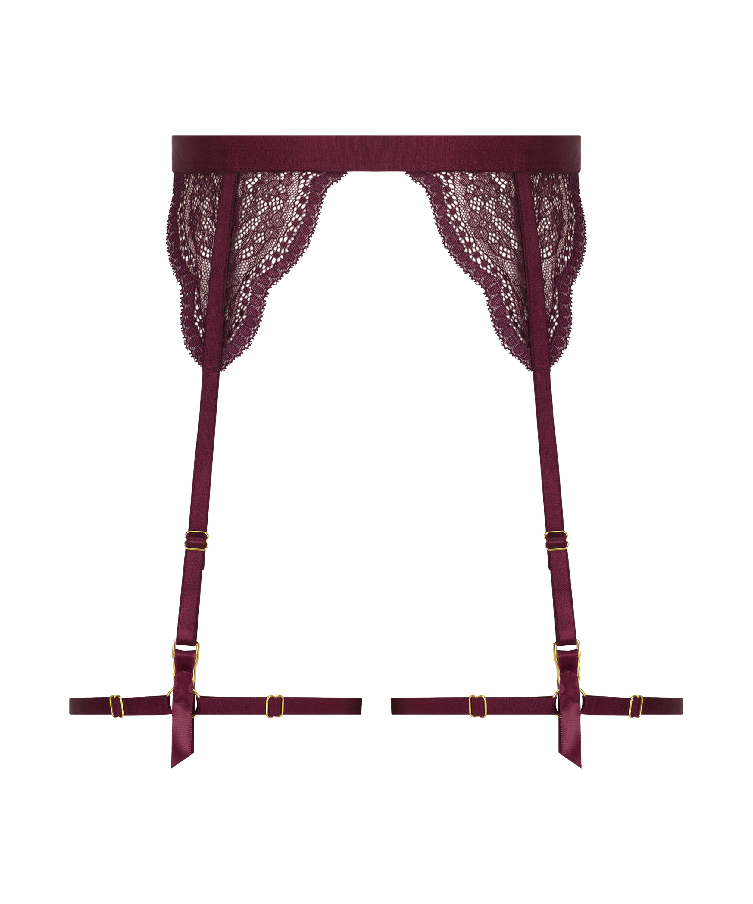 Porte-jarretelles Isabelle, Violet, main