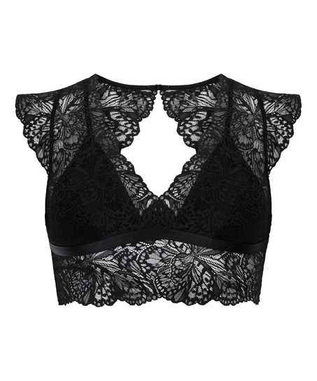 Bralette Poesie, Schwarz