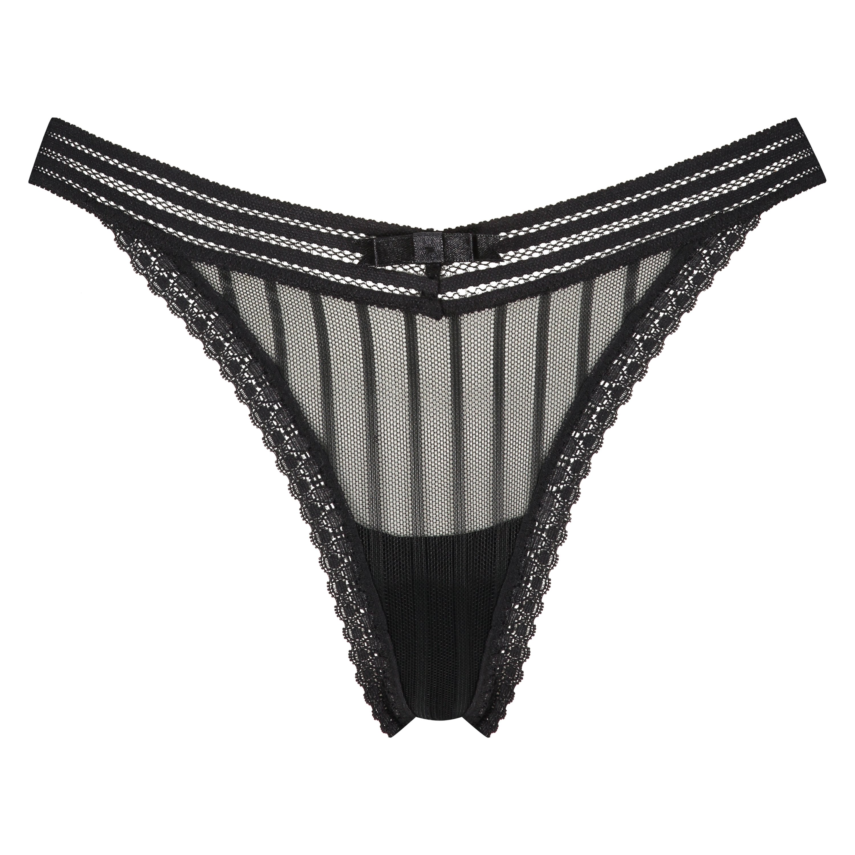 String taille basse Kira, Noir, main