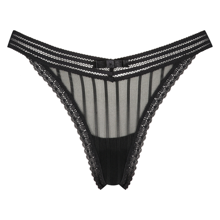 String taille basse Kira, Noir