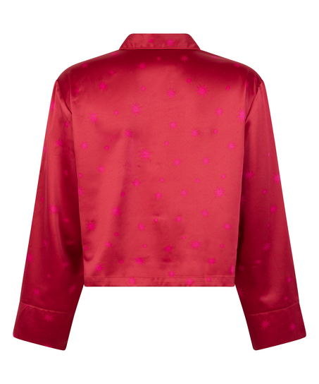 Veste à manches longues Satin, Rouge