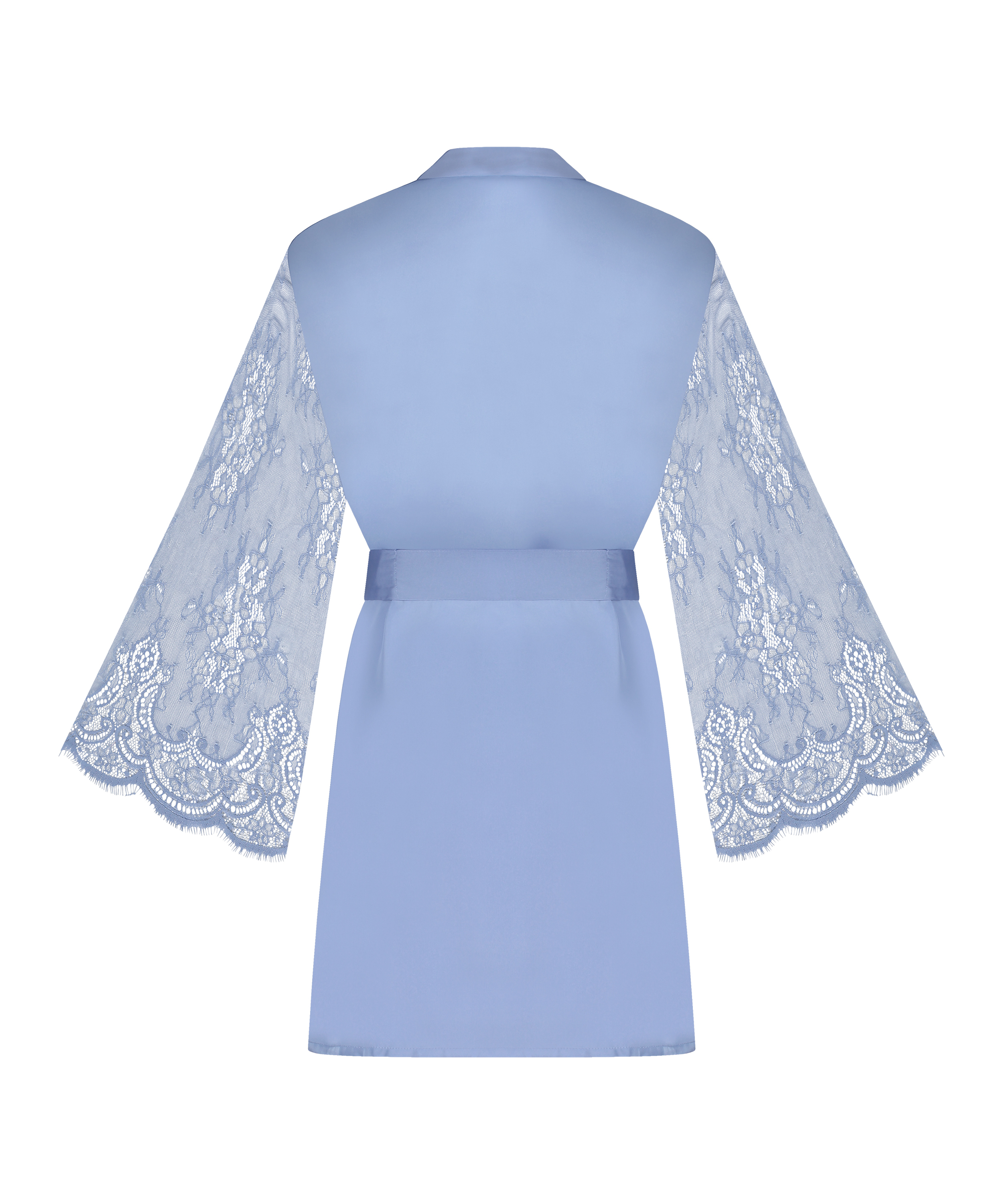 Kimono Satin, Blau, main