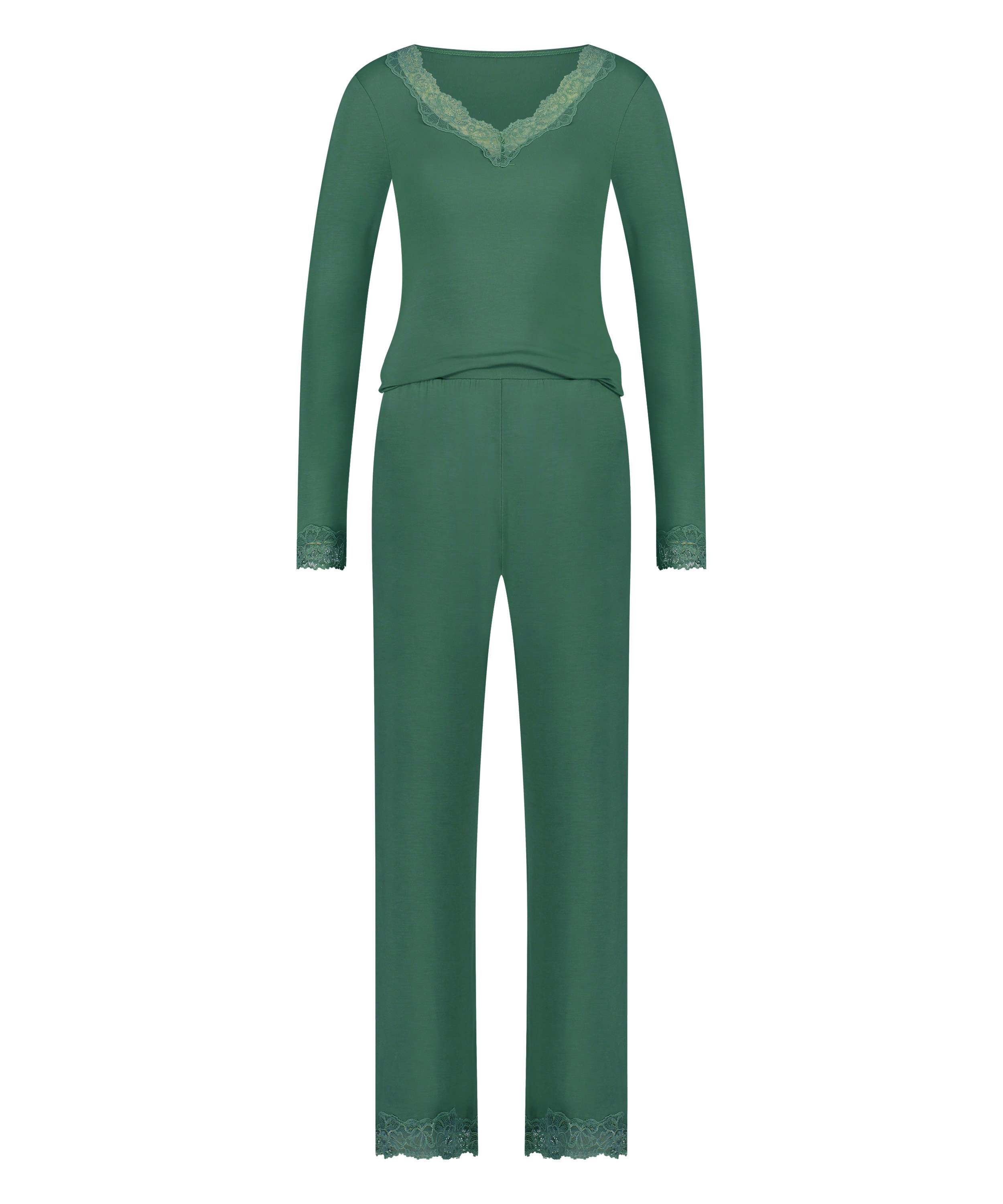Ensemble de pyjama, Vert, main