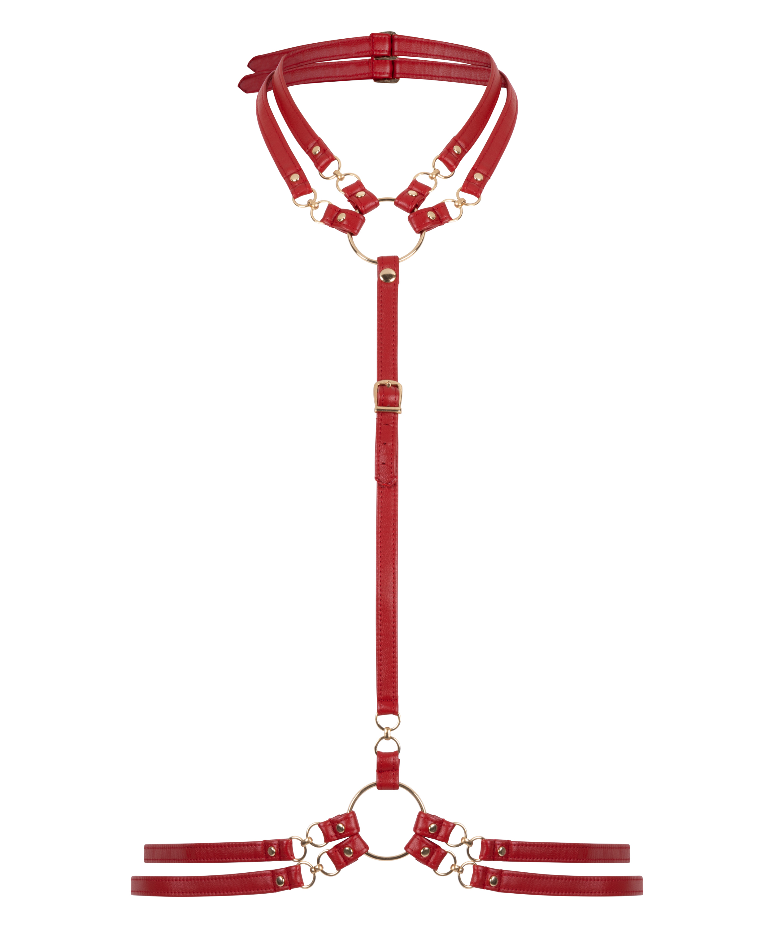 Private Kunstledergeschirr, Rot, main