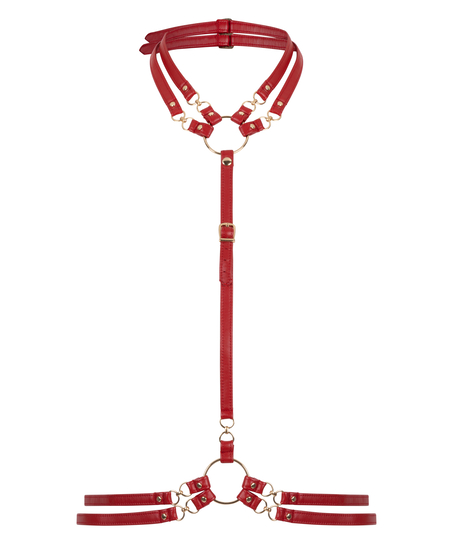 Private Kunstledergeschirr, Rot