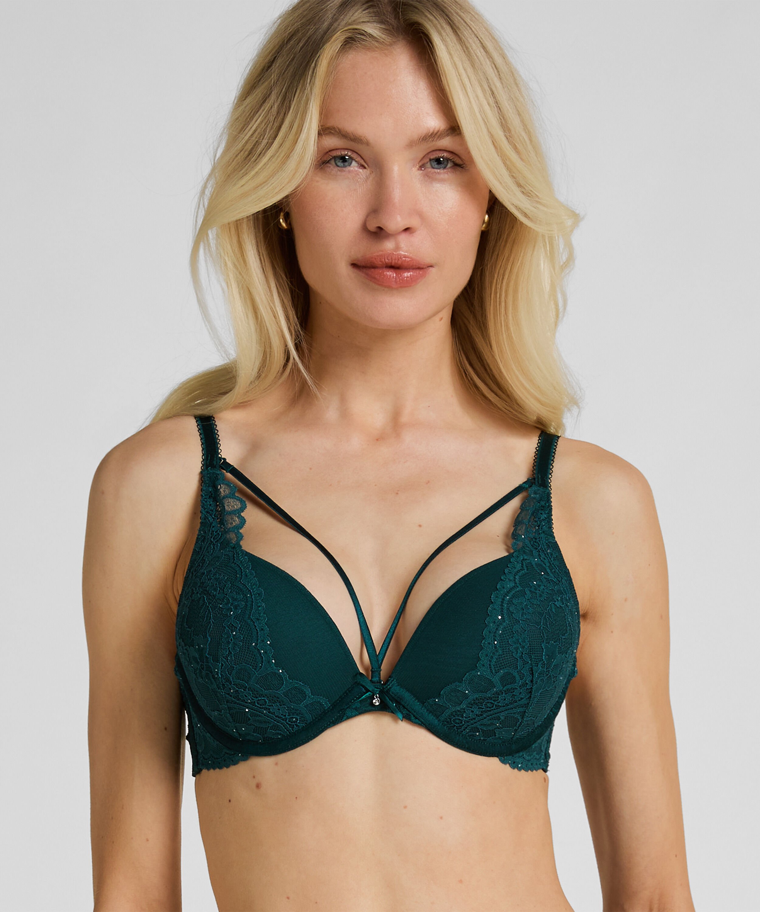 Soutien-gorge push-up à armatures préformé Isadora, Vert