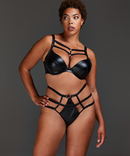 Soutien-gorge &agrave; armatures pr&eacute;form&eacute; push-up Shadow, Noir