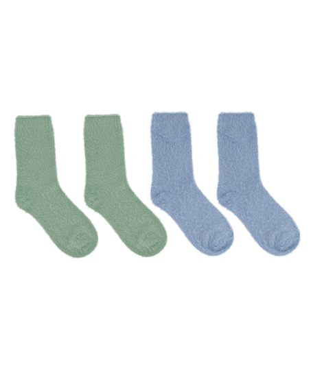 2 paires de chaussettes, Vert