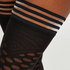 Stay-ups Fishnet Duckie, Schwarz