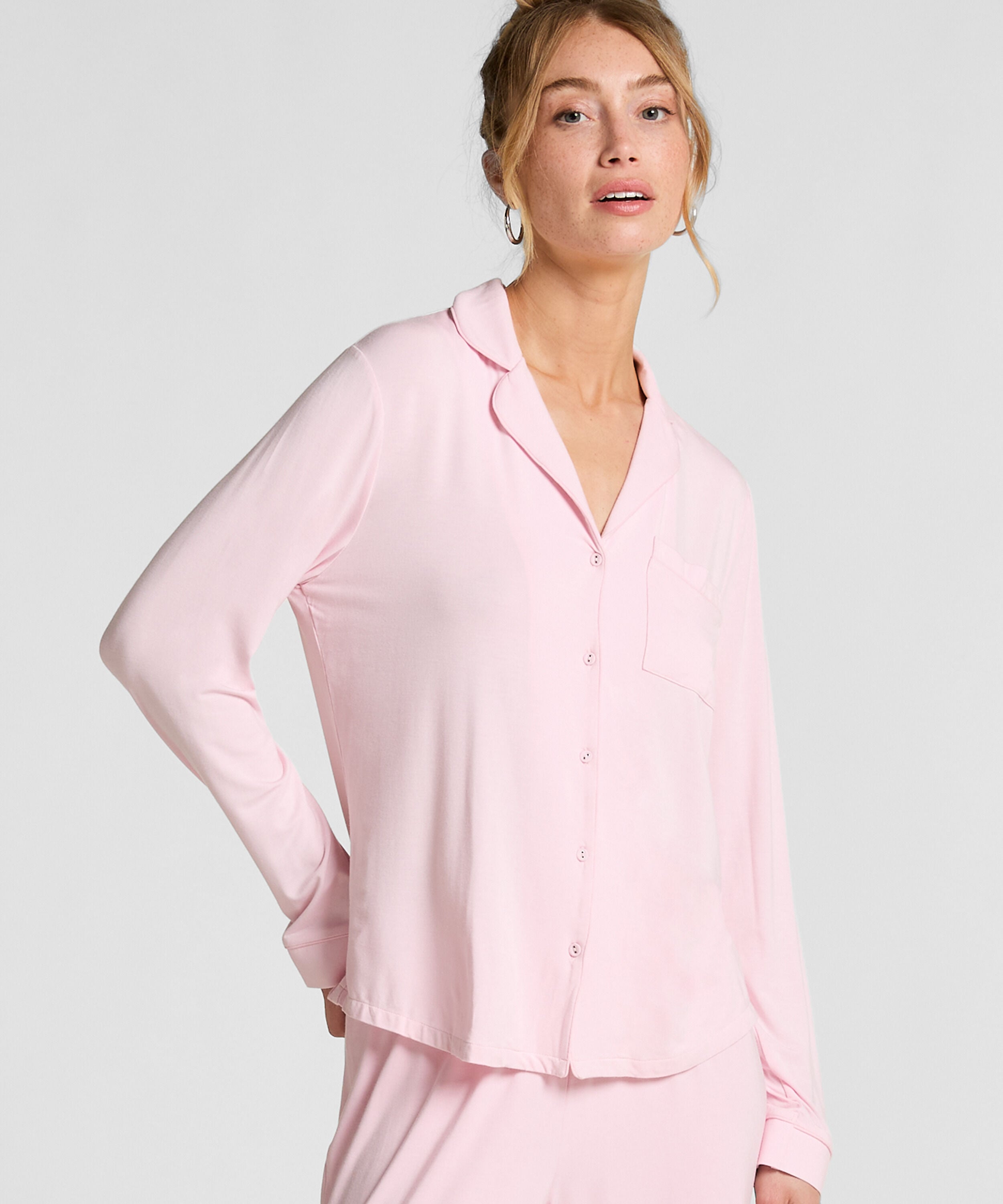 Veste à manches longues en jersey Essential, Rose Veste à manches longues en jersey Essential, Rose