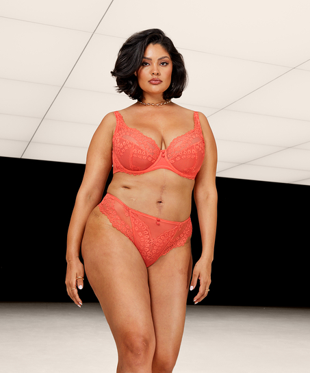 Unwattierter Bügel-BH Daisy, Orange