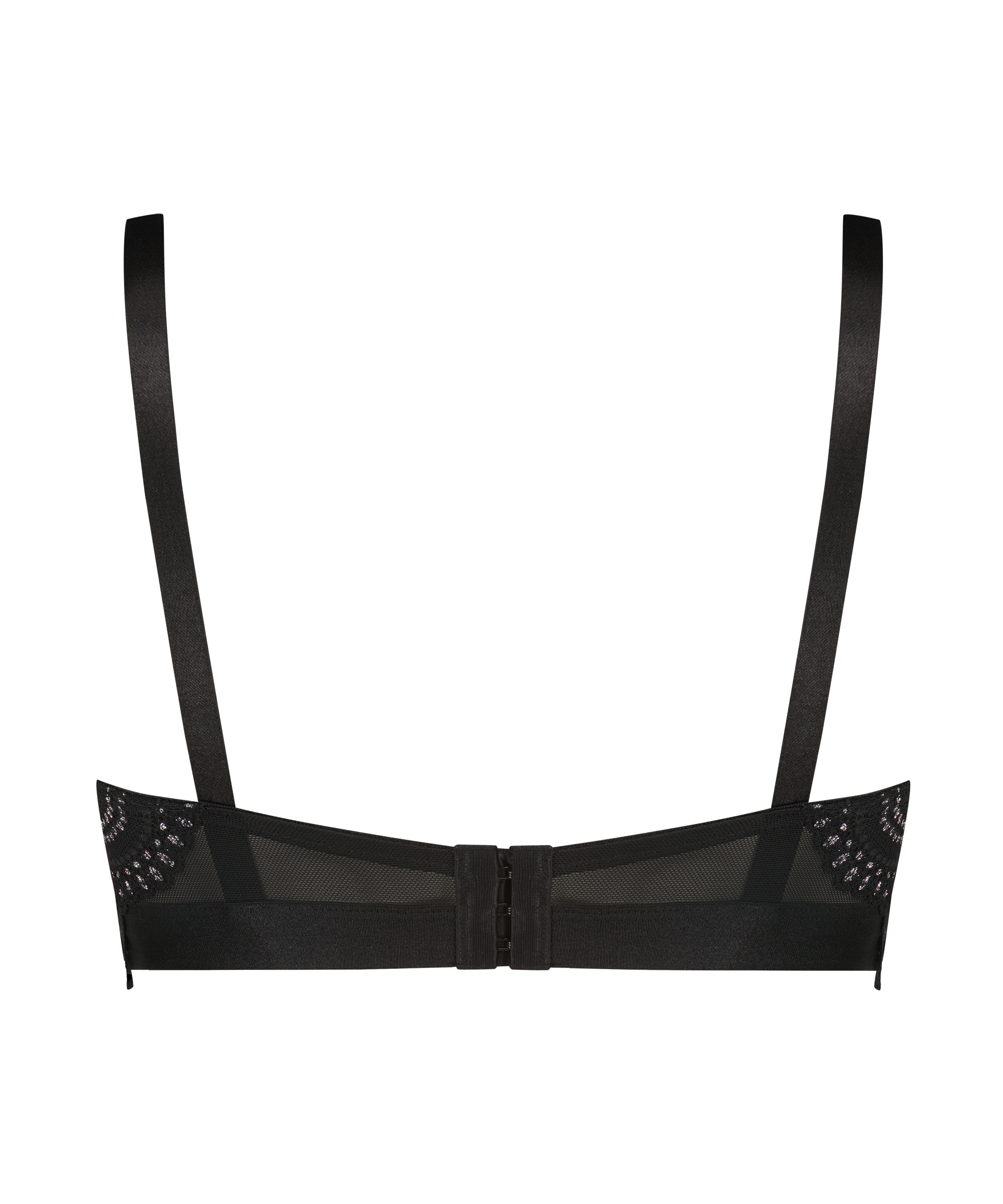 Soutien-gorge à armatures préformé longline Donna Sparkle, Noir, main