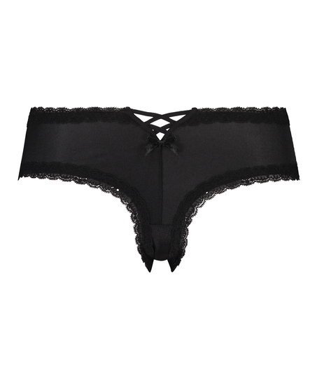 Slip br&eacute;silien Vixen, Noir