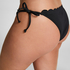 Bas de bikini Scallop, Noir
