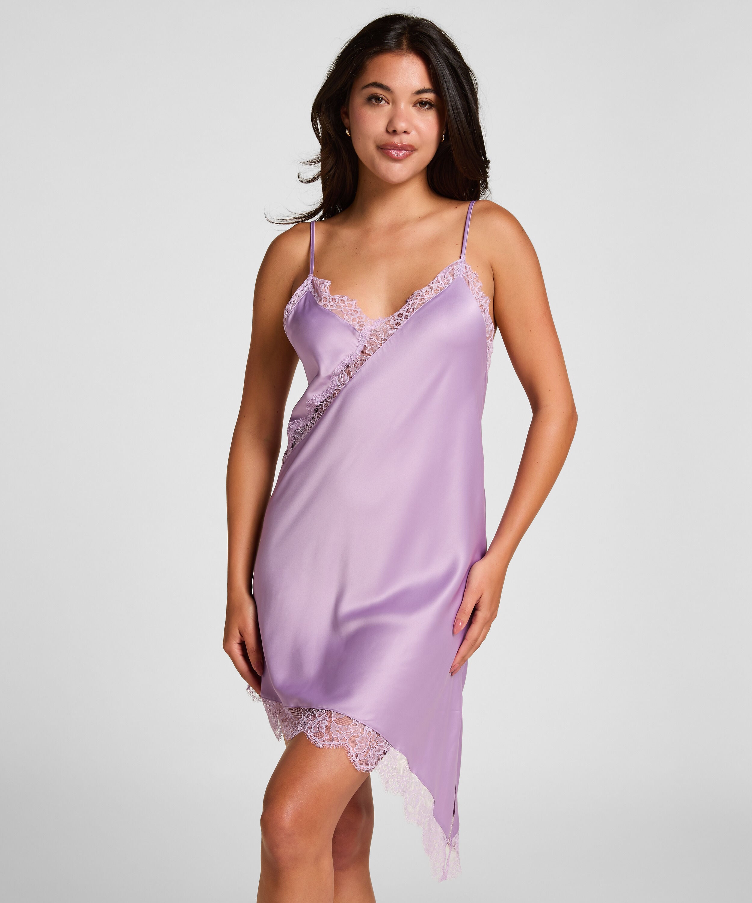 Slipdress Asymmetric, Lila