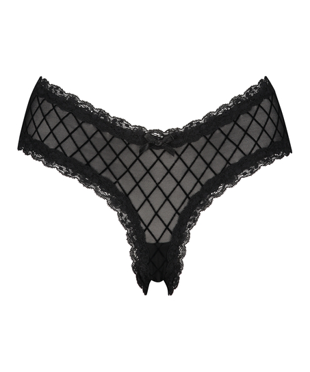 Brazilian V-shape mesh, Schwarz