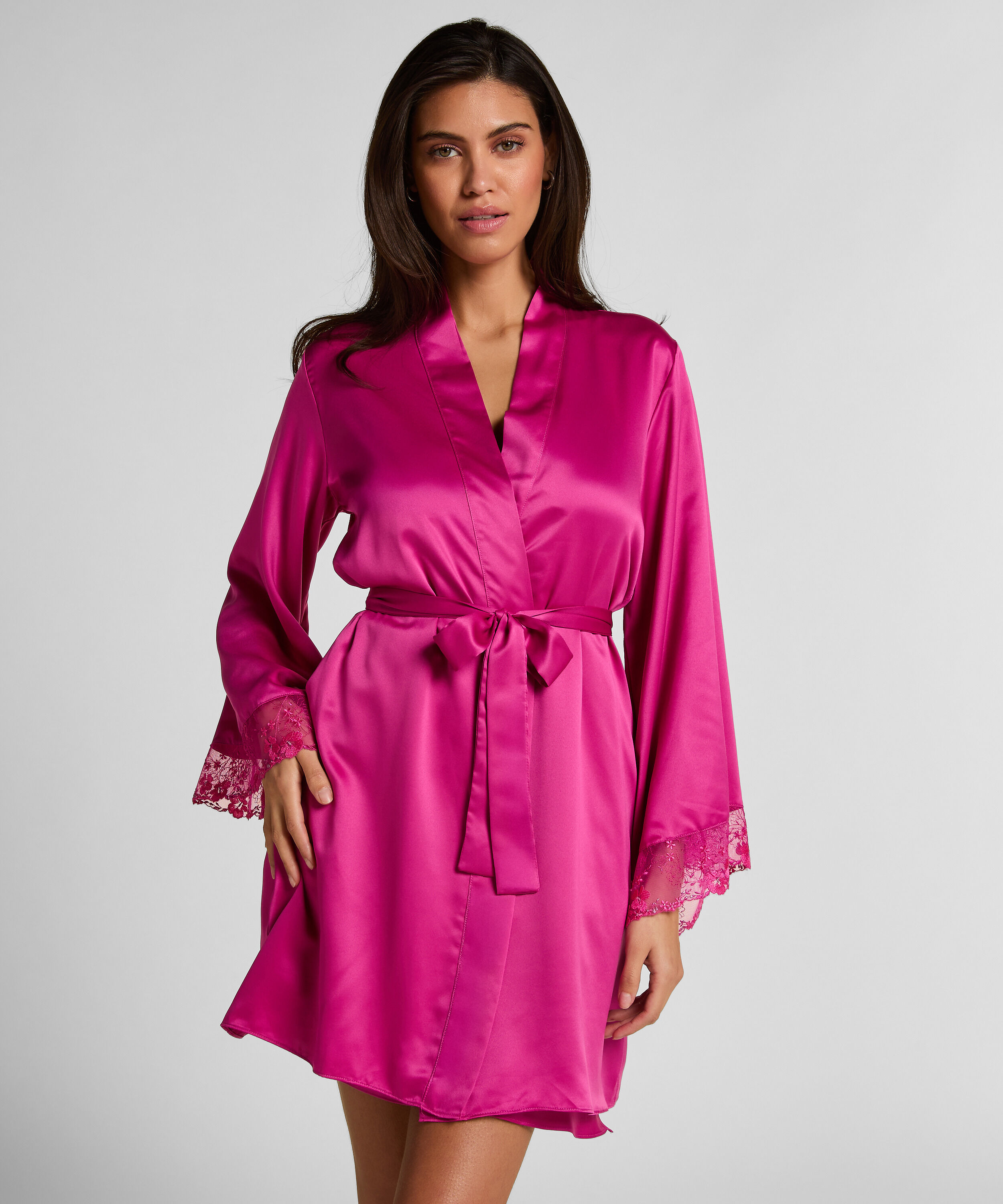 Kimono en satin Peonie