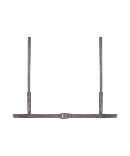 Haut de bikini triangle Luna, Gris