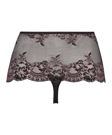 Boxer string Doriane Curvy, Noir