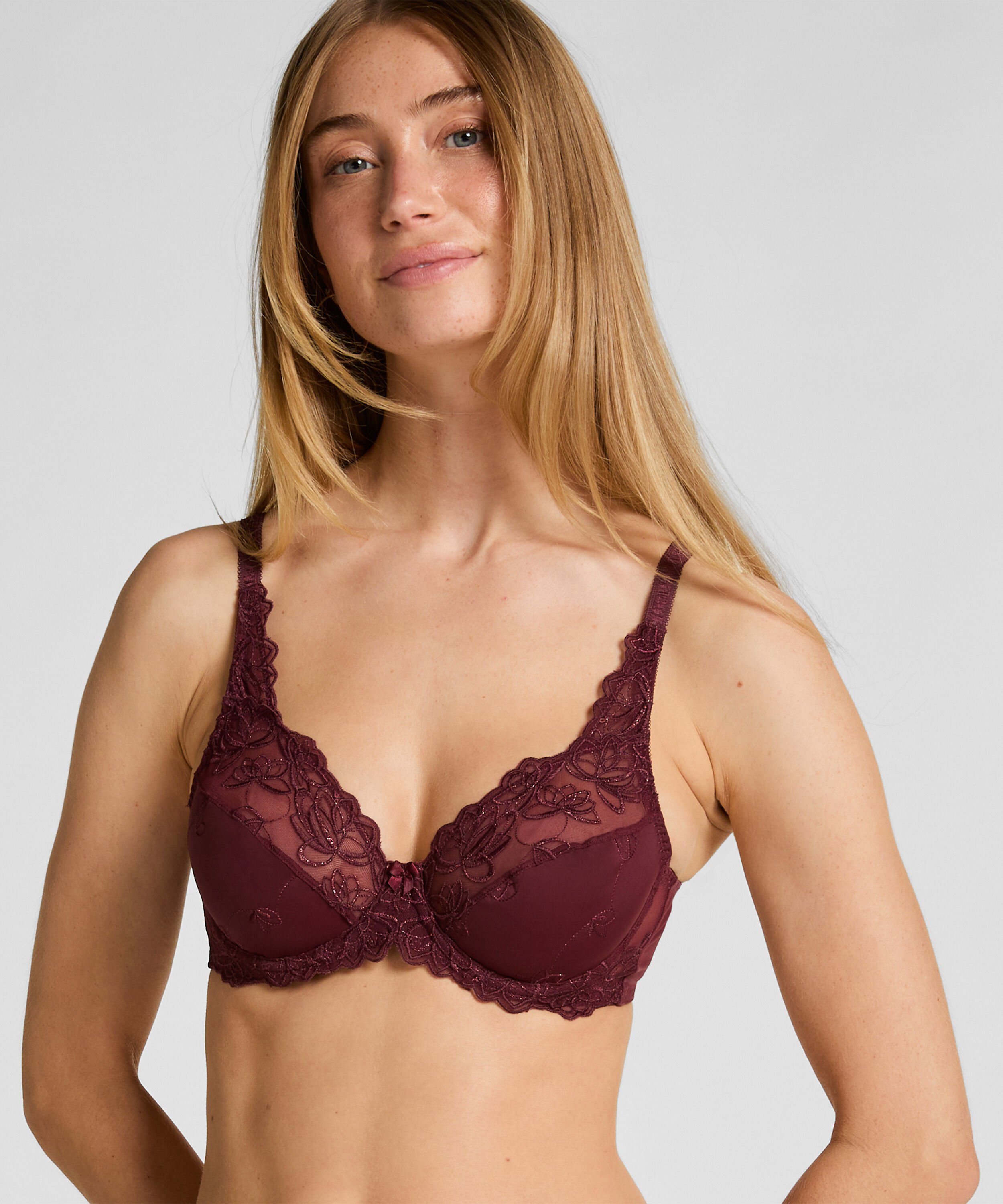 Soutien-gorge à armatures non-préformé Diva, Rouge