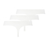 Lot de 3 strings invisibles, Blanc