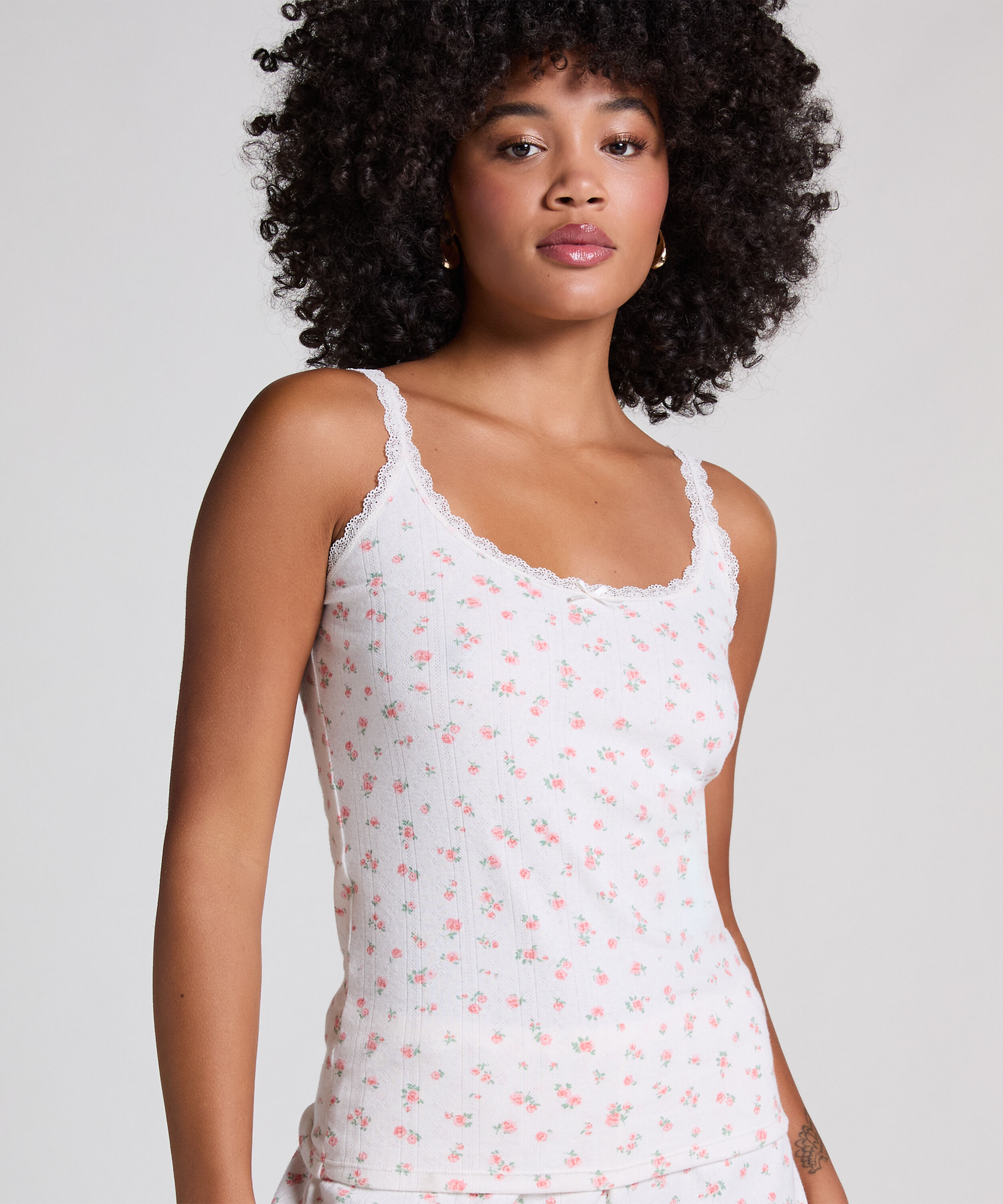 Pyjamaset gerippt, Rose