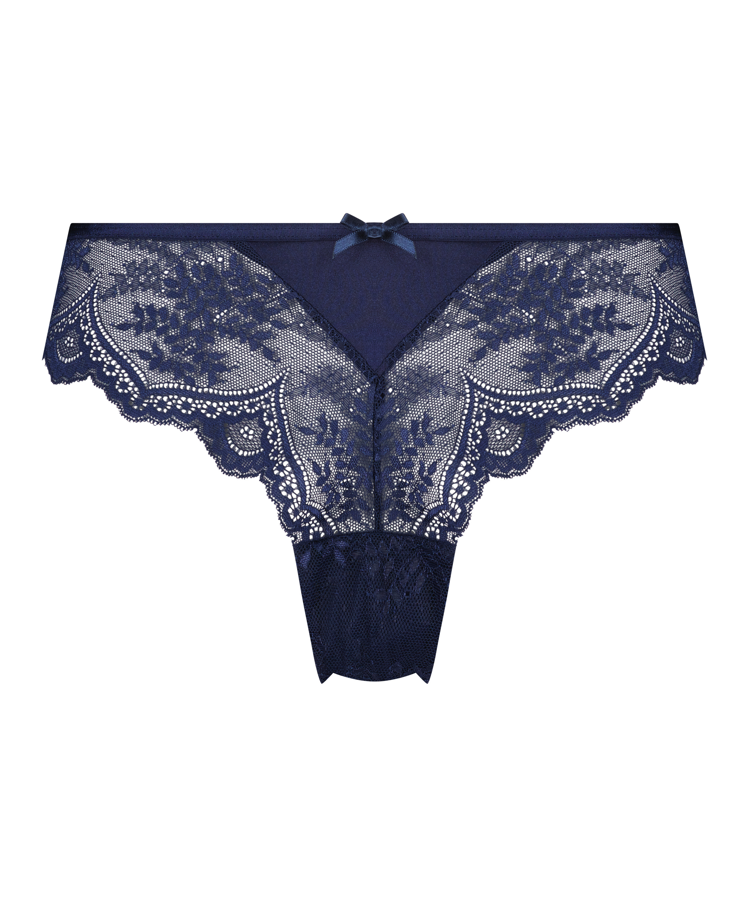 Slip br&eacute;silien &eacute;chancr&eacute; Heira, Bleu, main