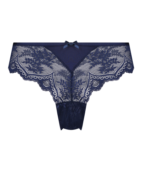 Slip br&eacute;silien &eacute;chancr&eacute; Heira, Bleu