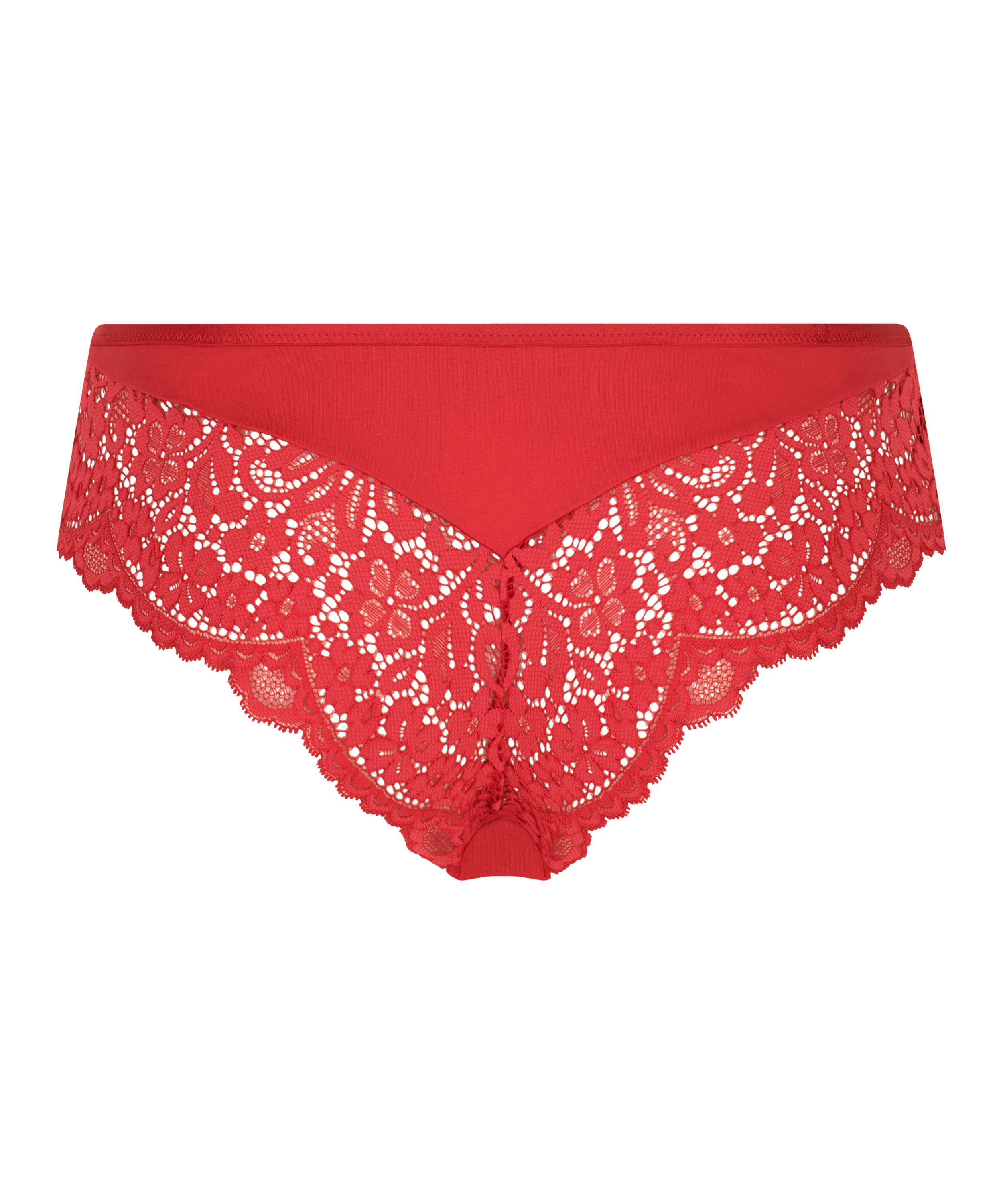 Slip brésilien Rose, Rouge, main
