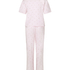 Pyjama en coton imprimé, Rose