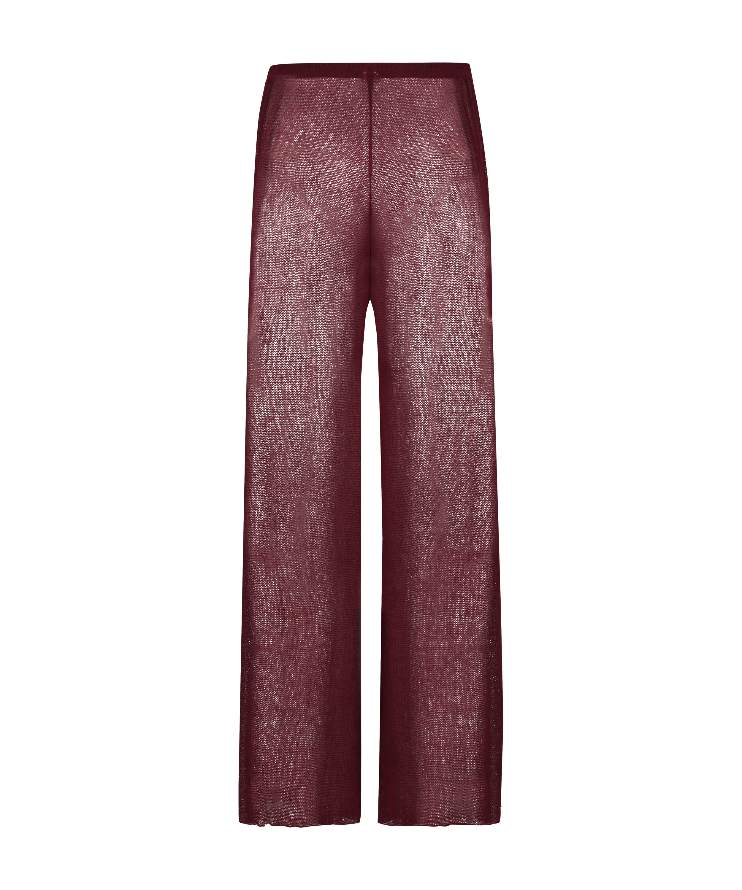 Strandhose aus offenem Strick, Rot, main