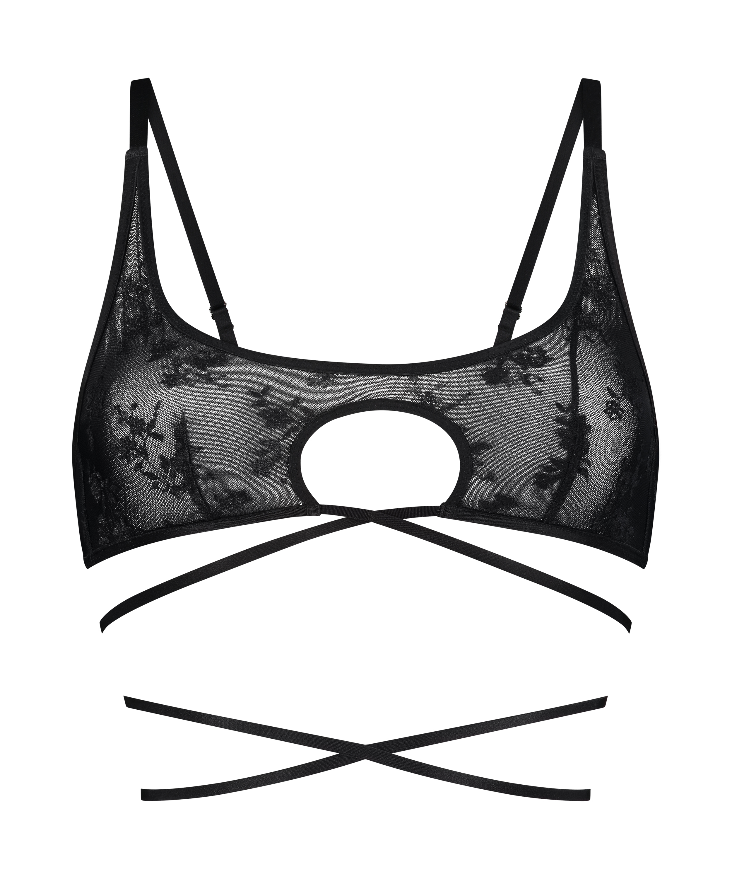 Bralette Minnie, Schwarz, main