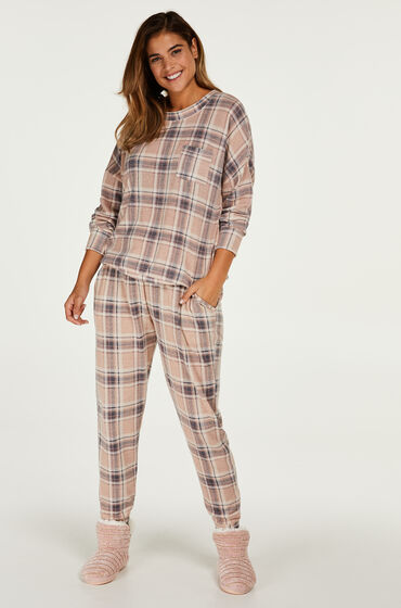 Hunkemöller Pyjamahose Brushed Jersey Rose